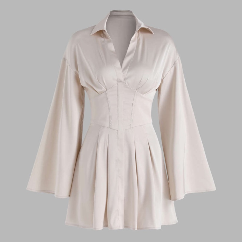 Cider Satin Corset Dress